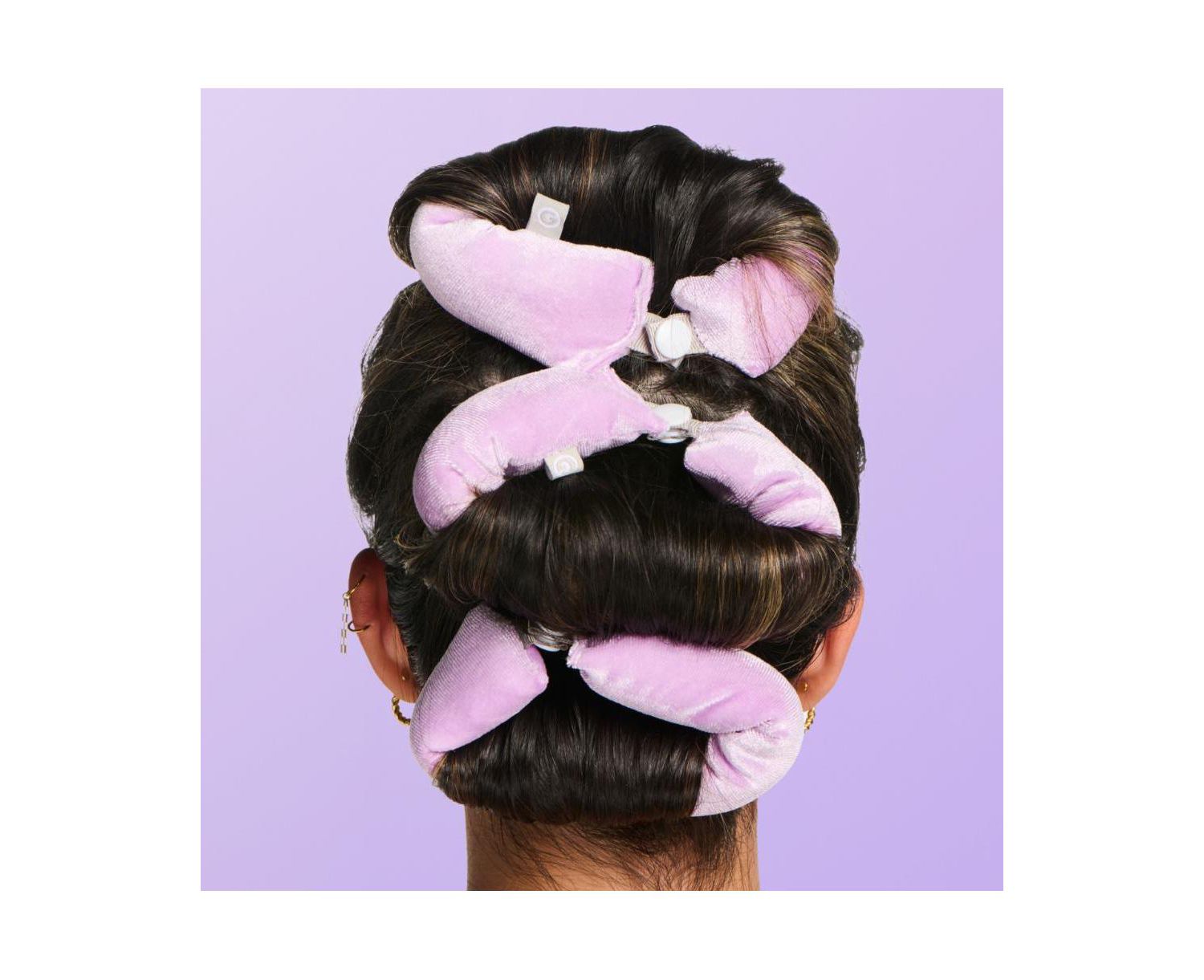 Chill Curl Heatless Flex Rods Gentle and Bendable Hair Rods for Overnight Curls Snap Closure for Secure Hold Thick Hair, 4 Count
