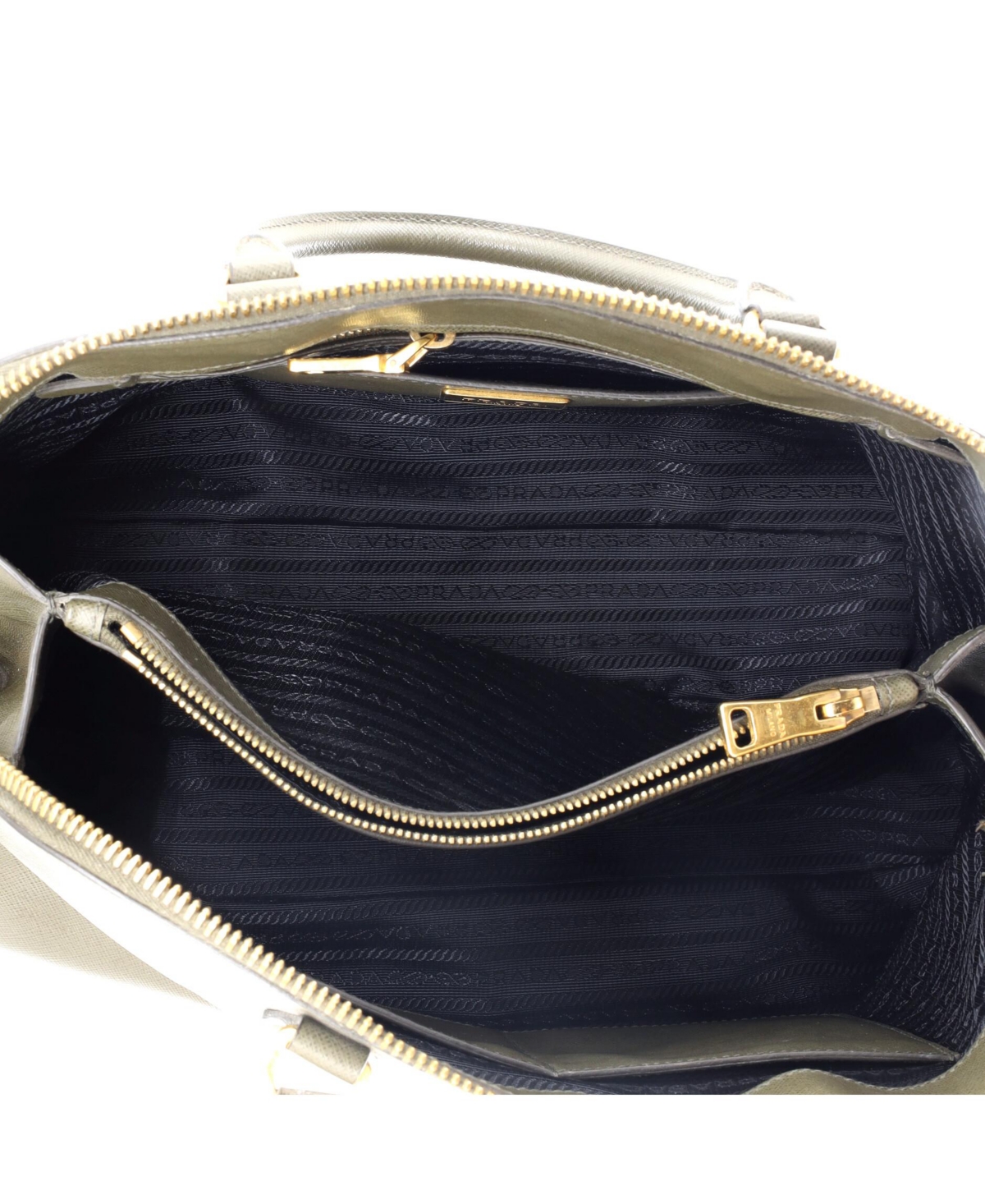 Pre-Owned Prada Xl Promenade Bag Saffiano Leather