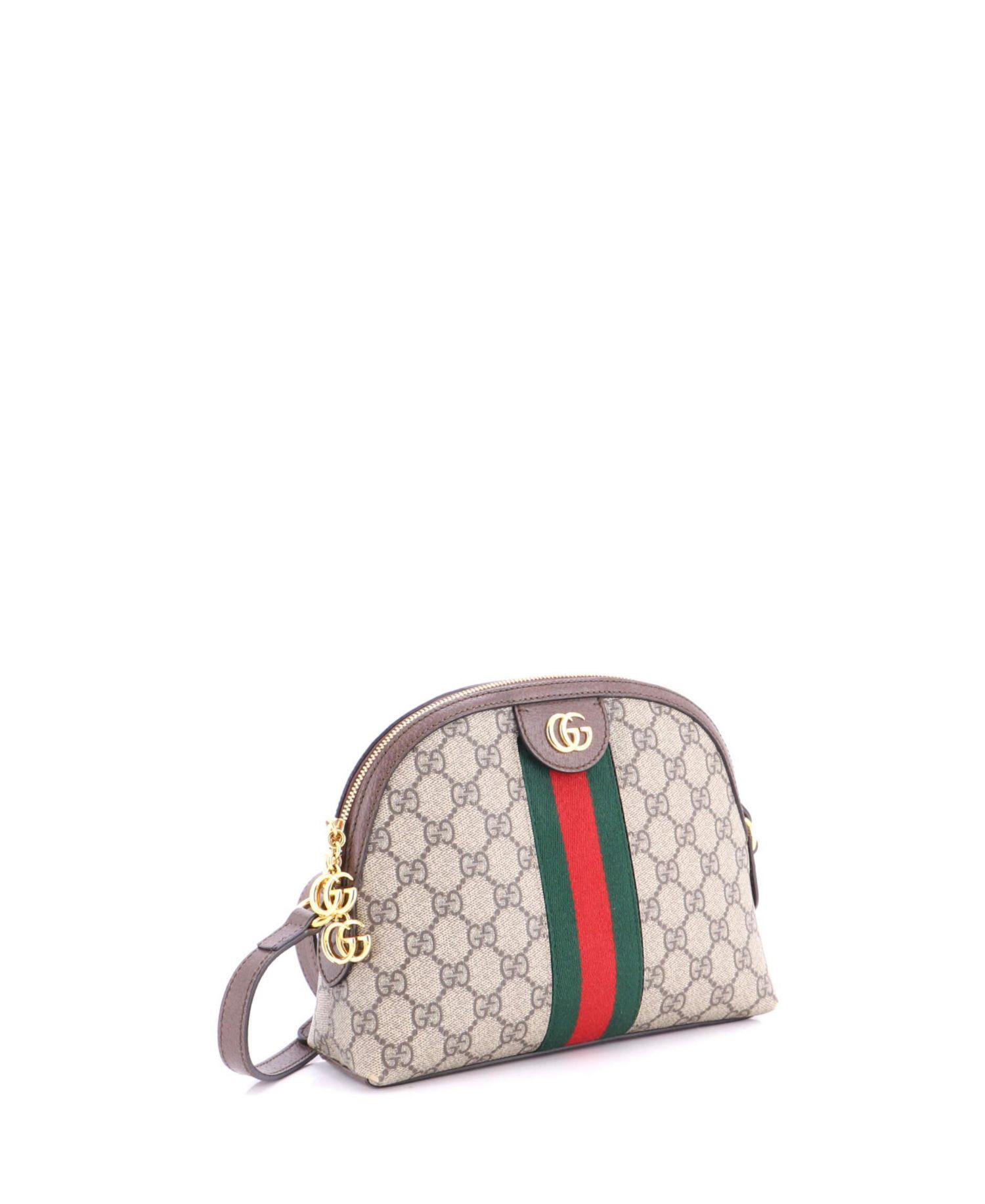 Small Ophidia Dome Shoulder Bag GG Coated Canvas
