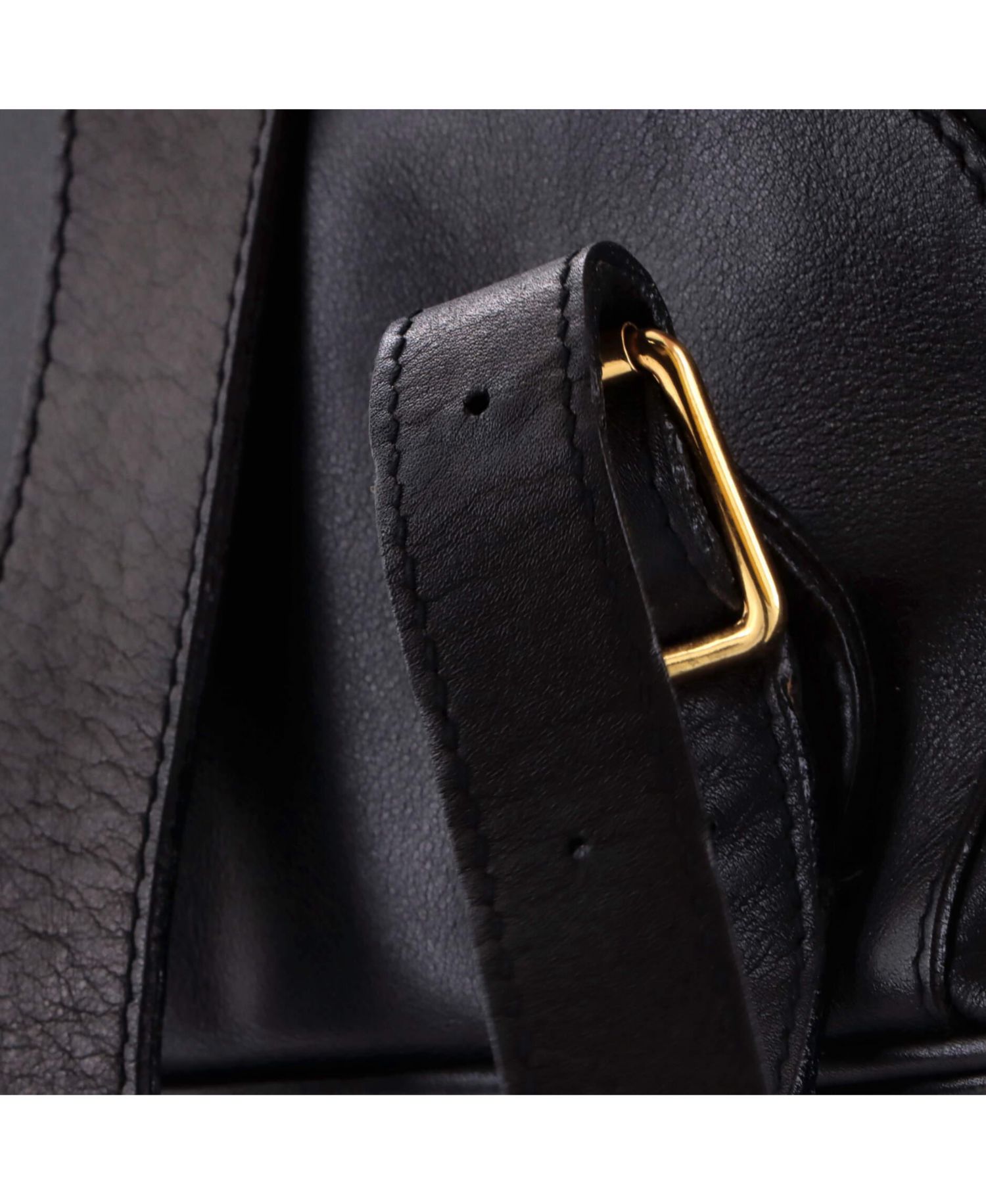 Medium Vintage Bamboo Backpack Leather