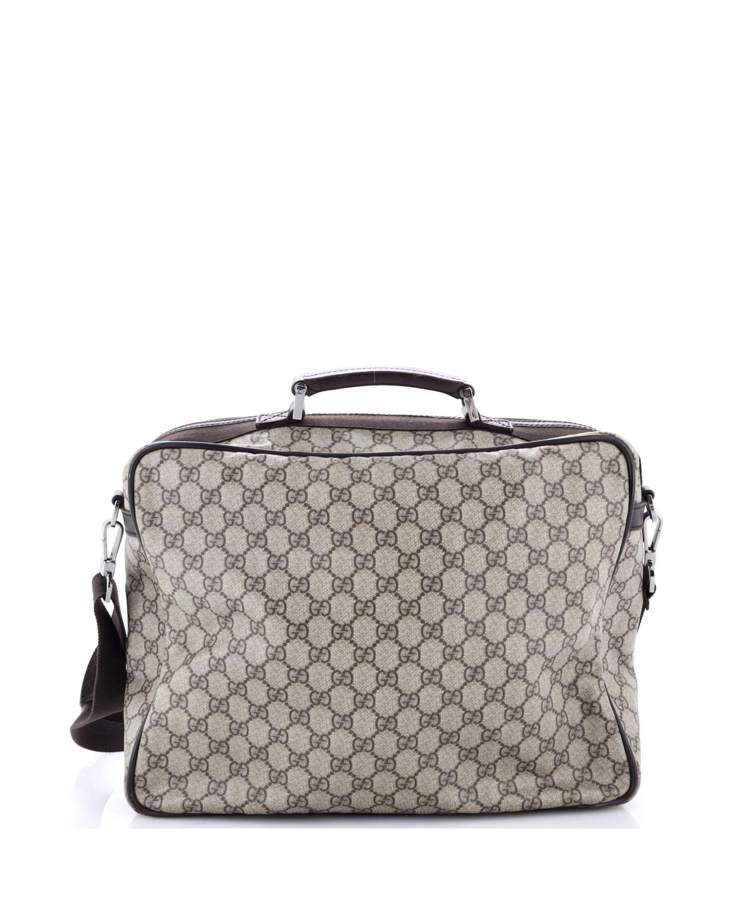 Large Front Zip Camera Bag GG Coated Canvas