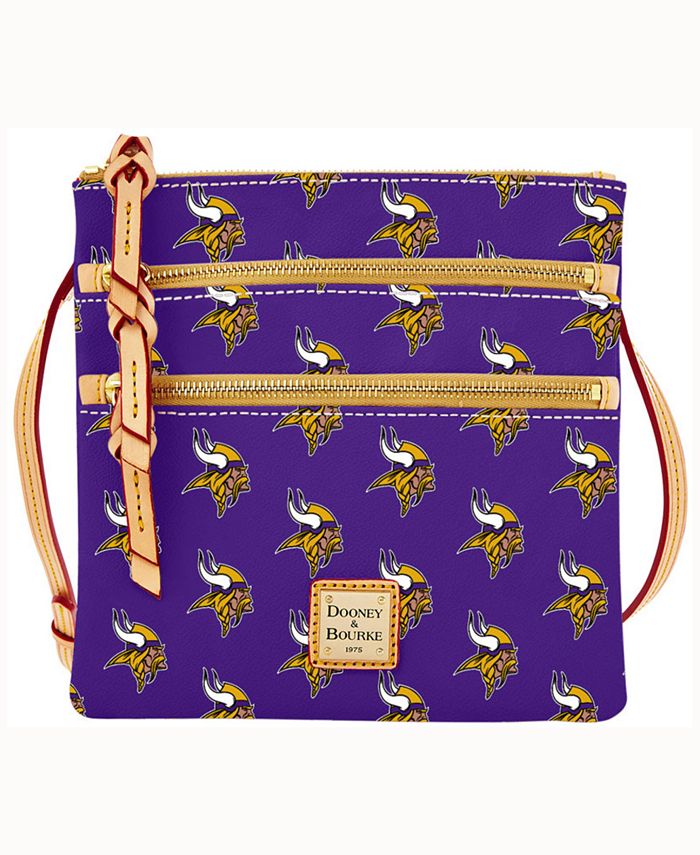 Dooney & Bourke Minnesota Vikings Triple-Zip Crossbody Bag - Macy's