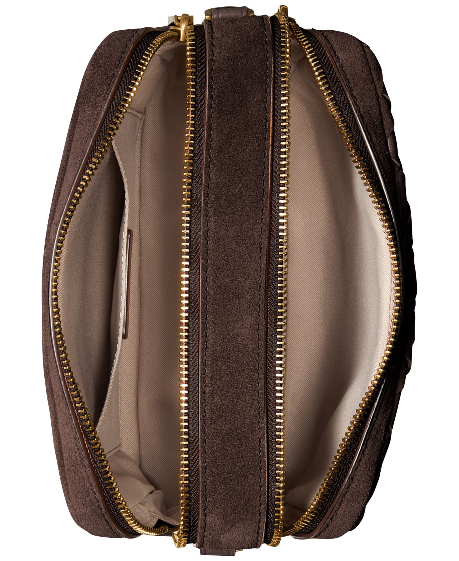 Bryant Medium Double Zip Chain Camera Crossbody Handbag