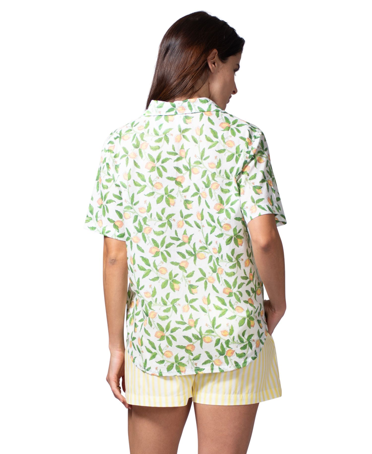 Women's Cotton Voile Short-Sleeve Pajama Top