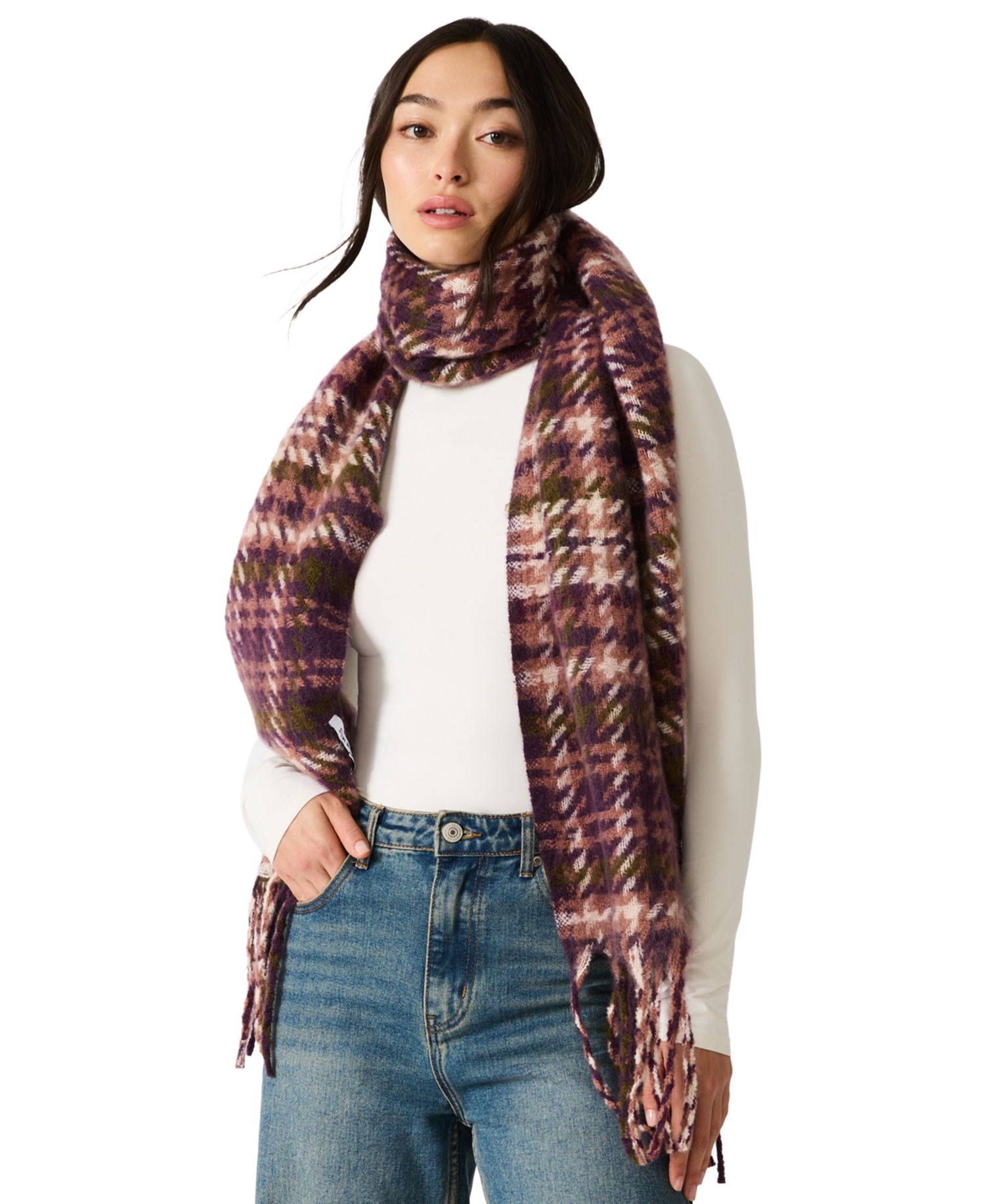 Brushed Twill Tartan Lofty Scarf