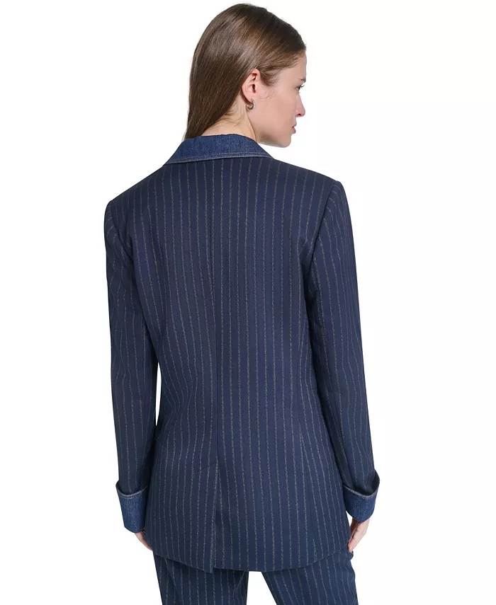 Women's Button-Front Collared Blazer - thumbnail 6