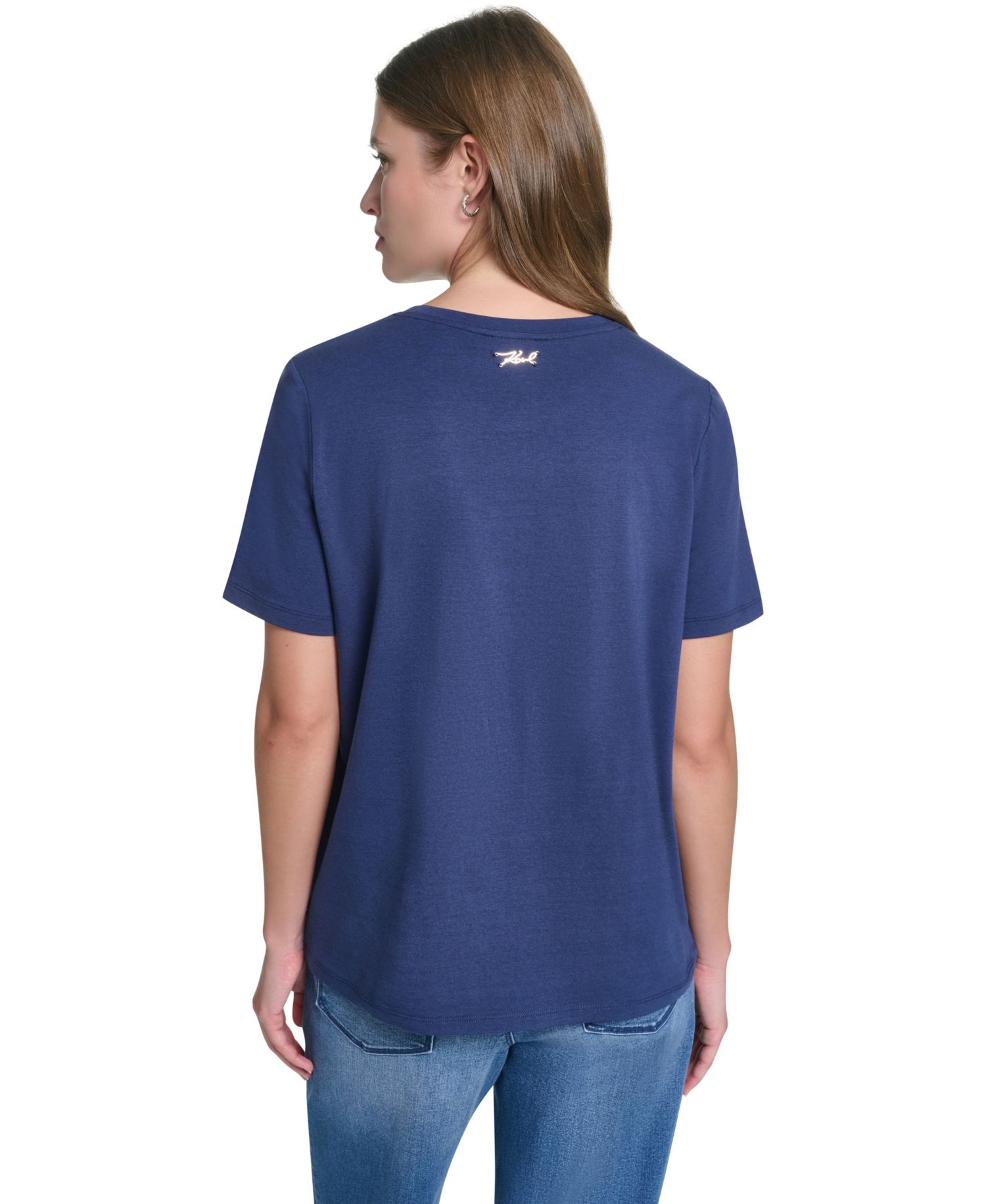 Women's Tie-Front Graphic Top