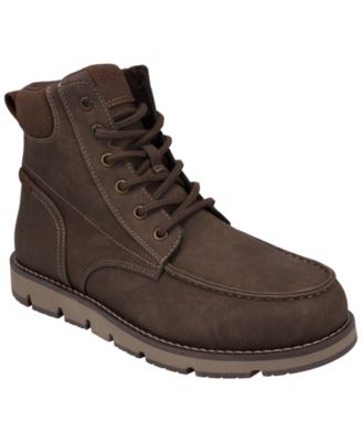 Men's Davis Rugged Casual Tumbled Moc-Toe Boots
