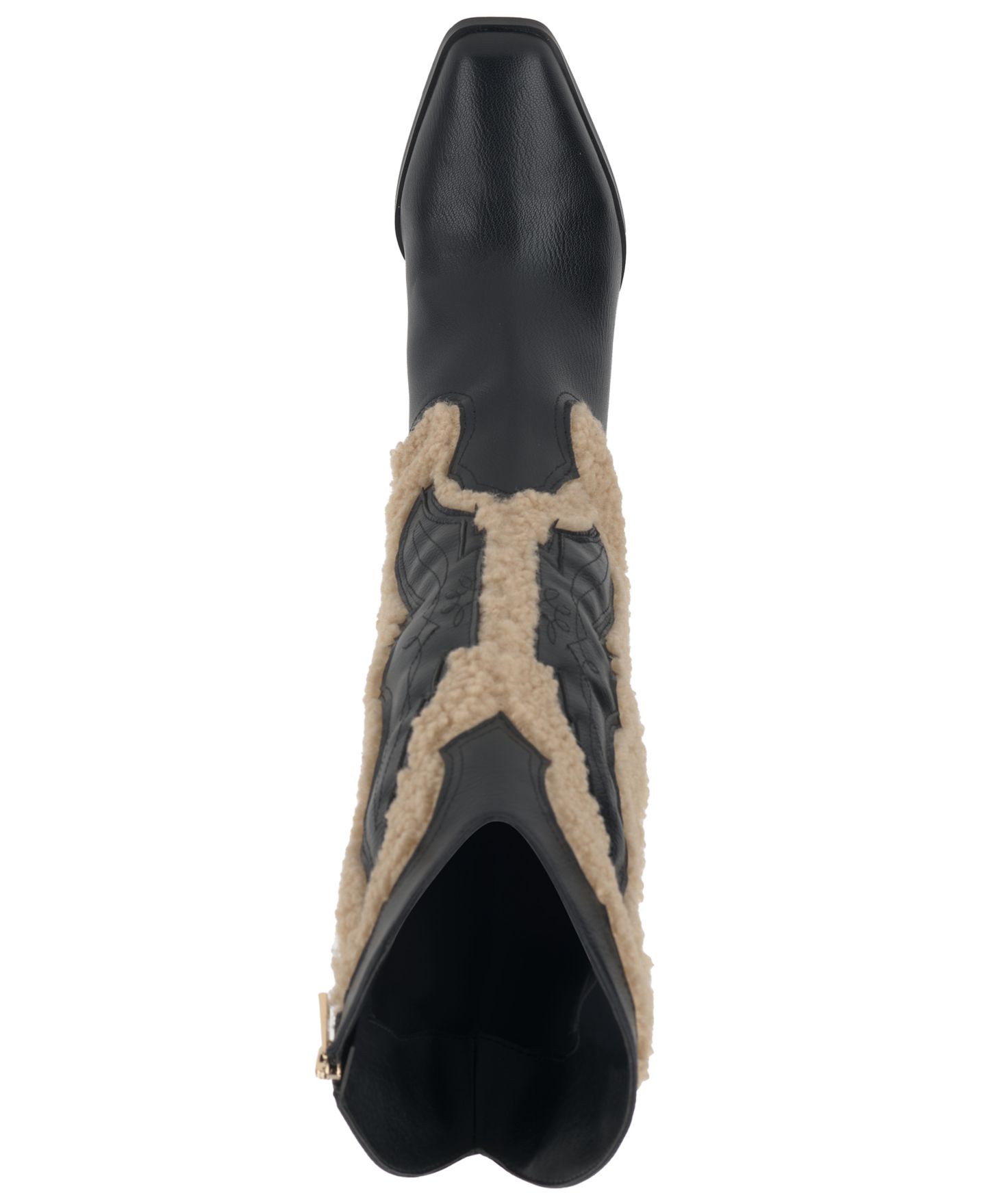 Женские ботинки Jessica Simpson Raevini Tall Western Cowboy, цвет: Чёрный / Натуральный — фото 6