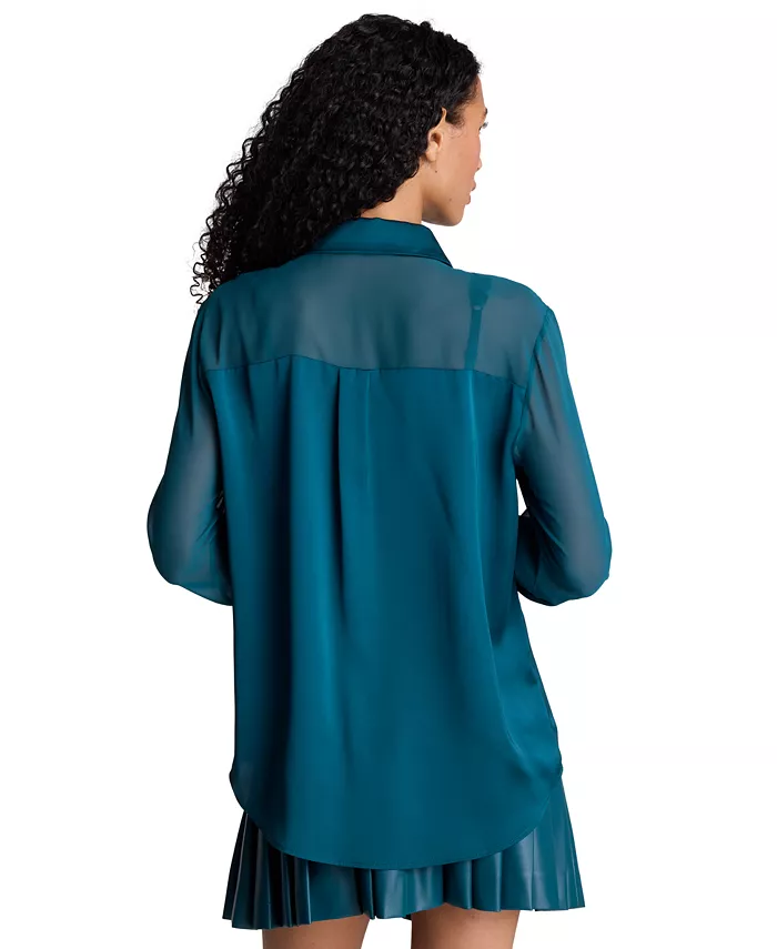 Women's Long-Sleeve Button-Front Shirt - thumbnail 6