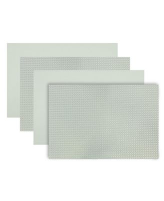 Montclair Reversible Premium Faux Leather 12" x 18" Rectangular Placemats Set of 4