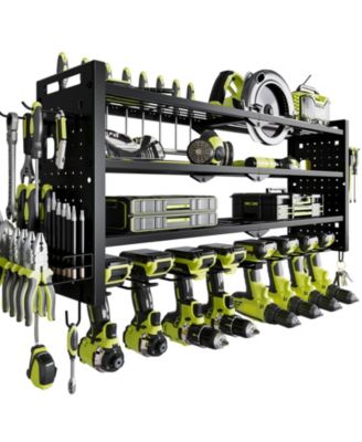Power Tool Organizer Wall Mount Drill Rack Holder