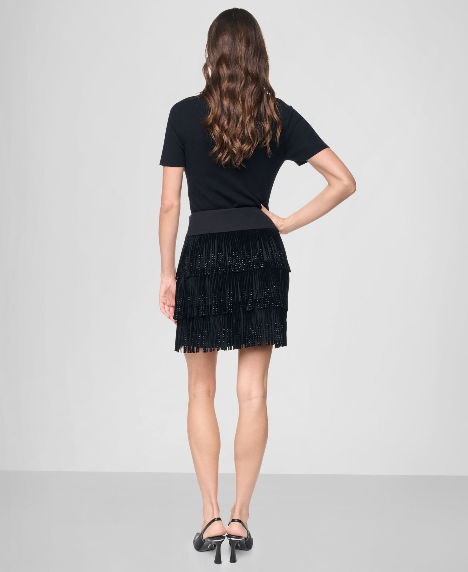 Women's Rhinestone Fringe Skirt