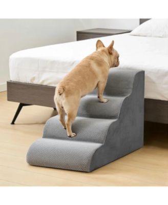 Staircase ramps designed for small dogs and cats, high-density foam curved pet steps, dog steps
