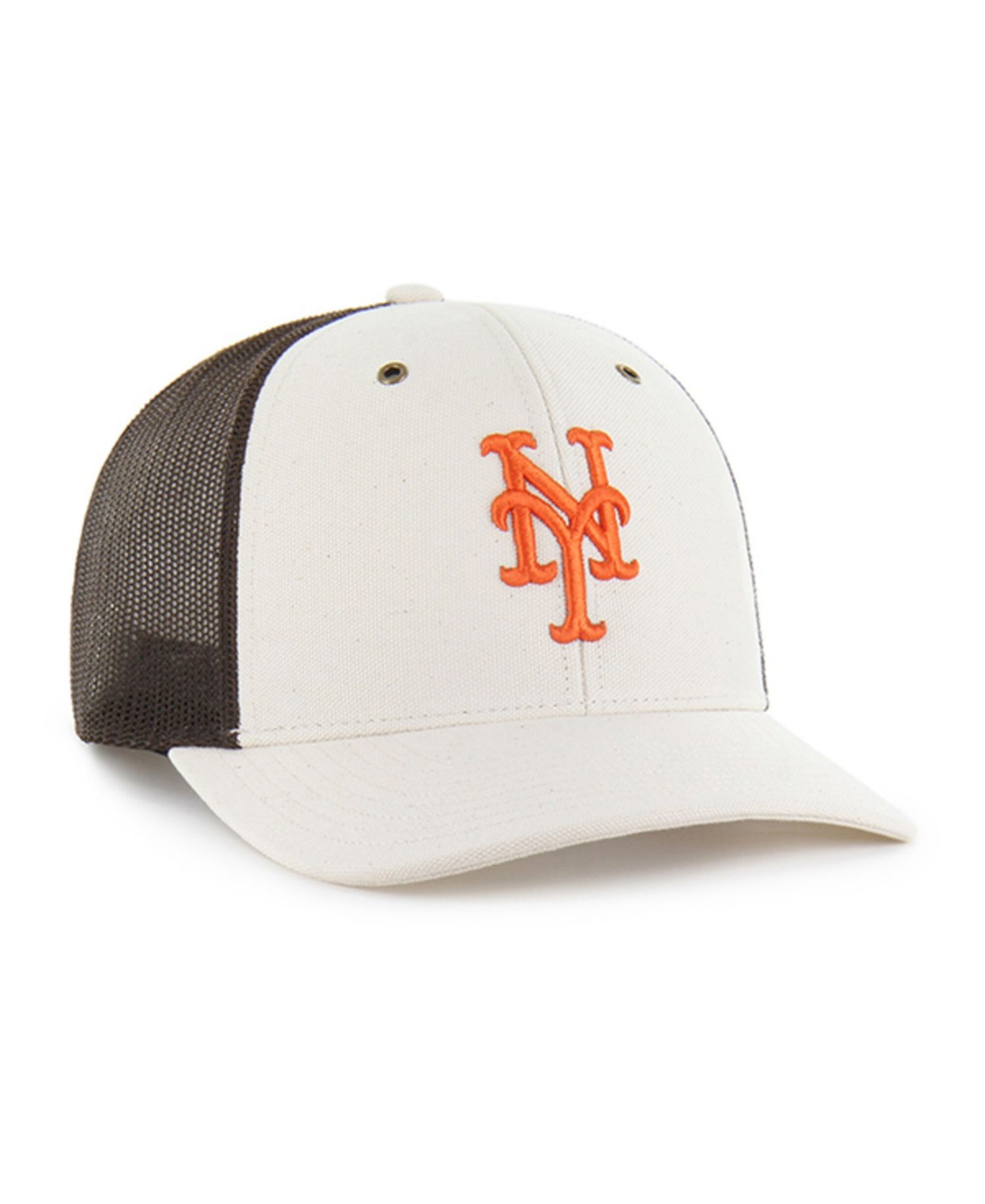 Carhartt x '47 Men's Natural/Brown New York Mets Undyed Trucker Adjustable Hat
