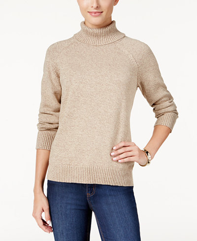 Karen Scott Marled Turtleneck Sweater, Only at Macy's