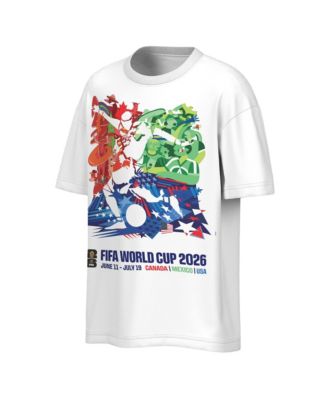 Men's White FIFA World Cup 2026 Event Poster T-Shirt