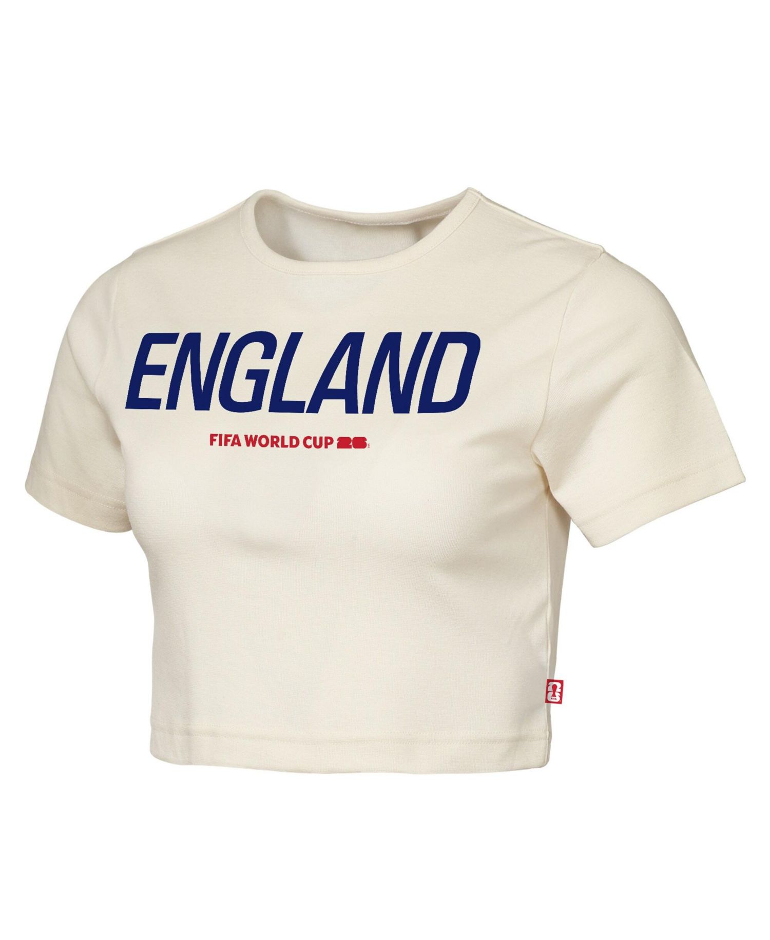 Women's Natural England FIFA World Cup 2026 Elote Squad Cropped T-Shirt