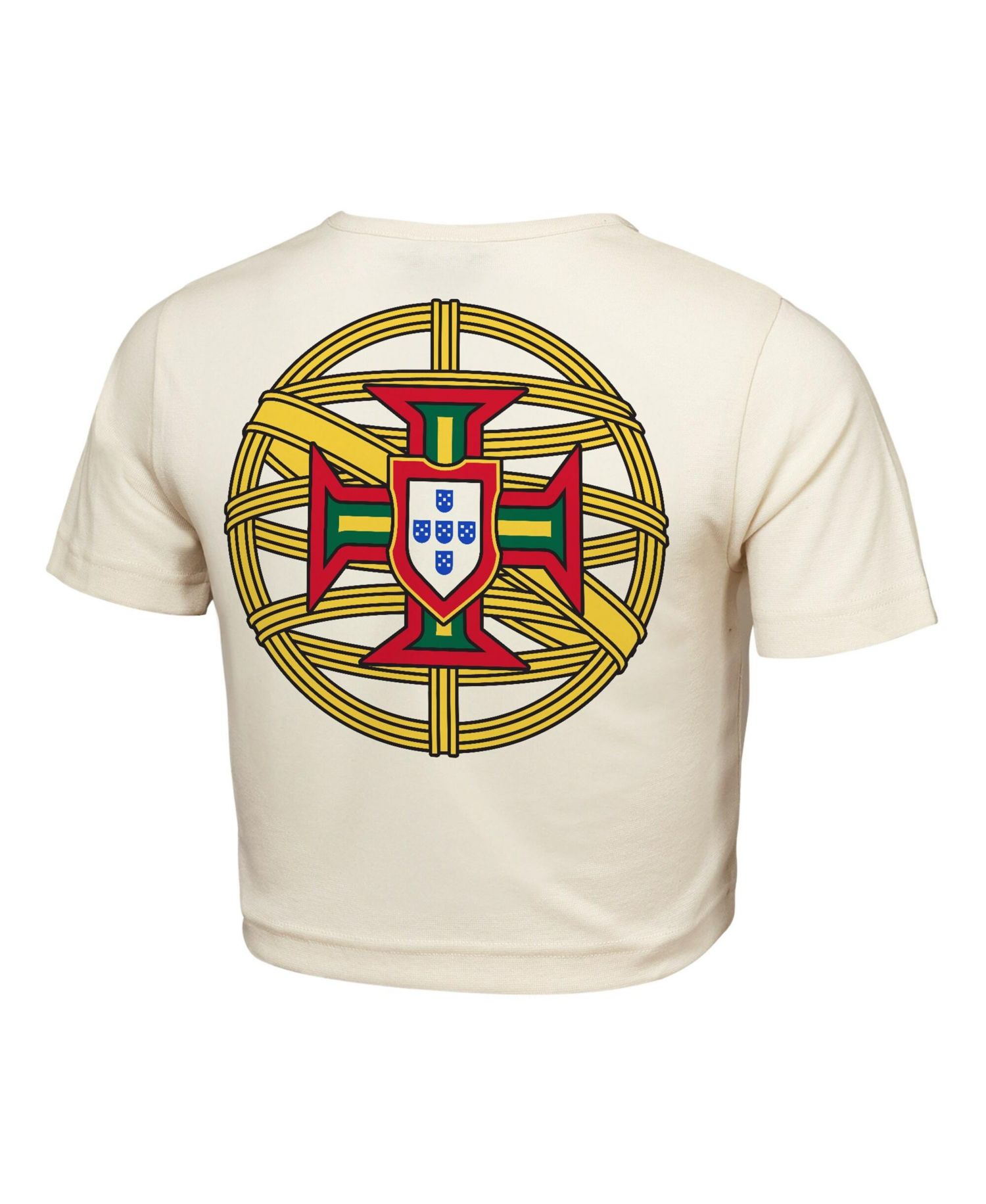 Women's Natural Portugal FIFA World Cup 2026 Elote Squad Cropped T-Shirt