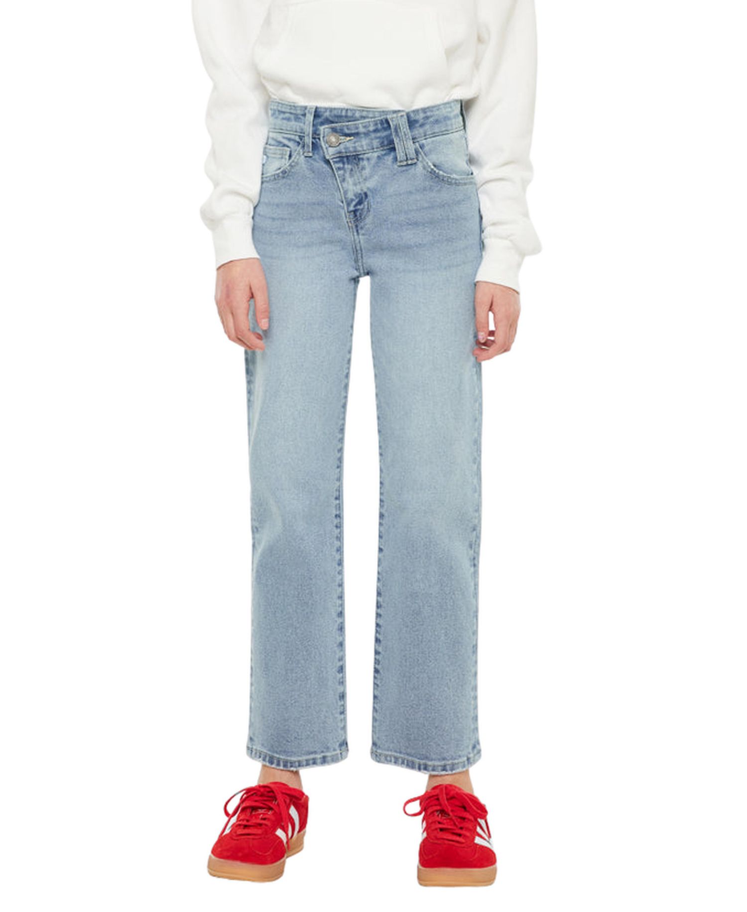 Big Girls Sav High Rise Straight Jeans