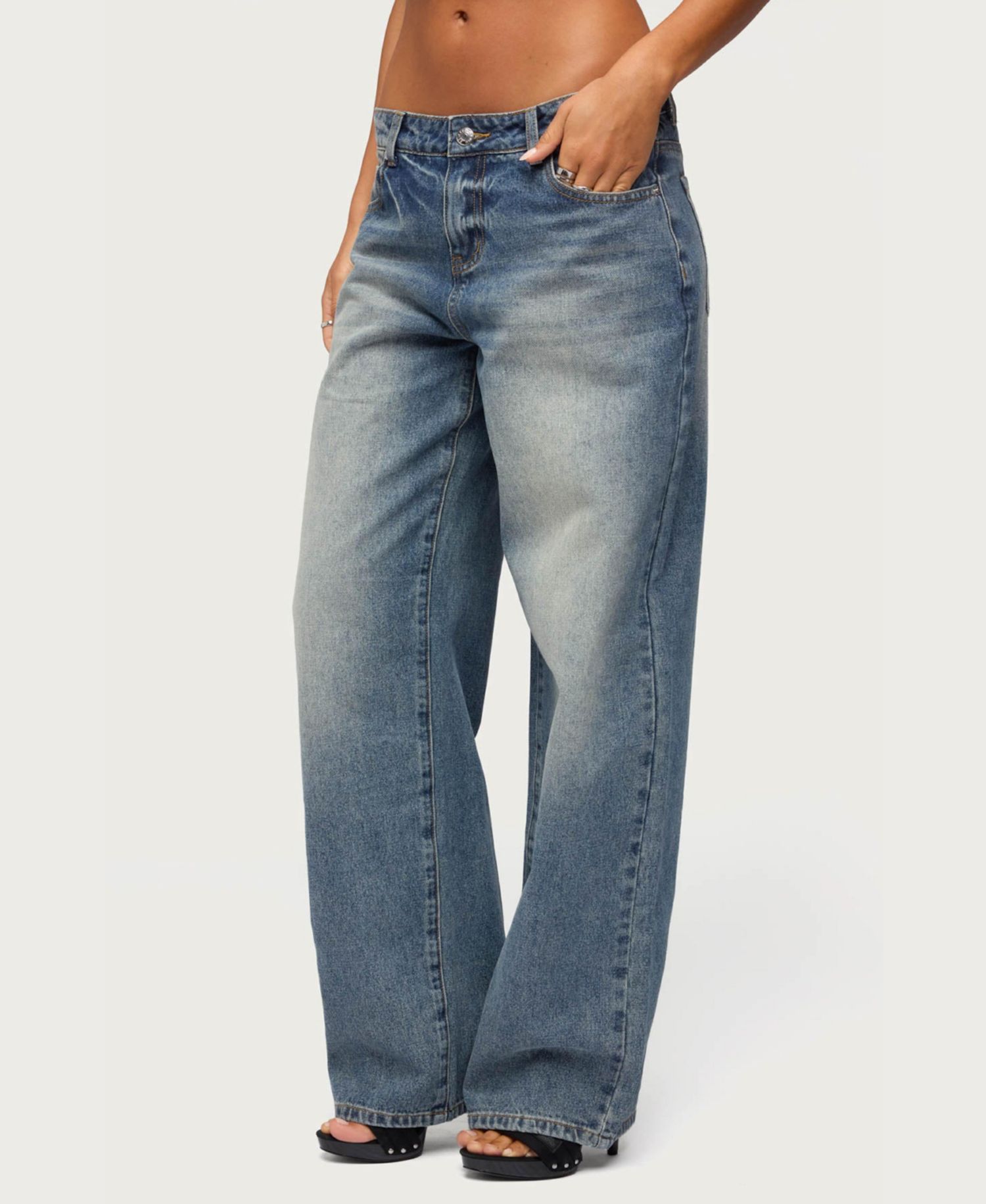 Women's Heidie Low Rise Baggy Jeans