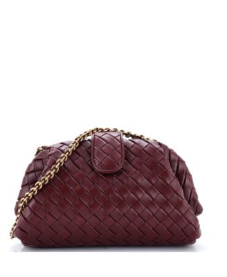 Medium Lauren 1980 Clutch with Chain Intrecciato Nappa