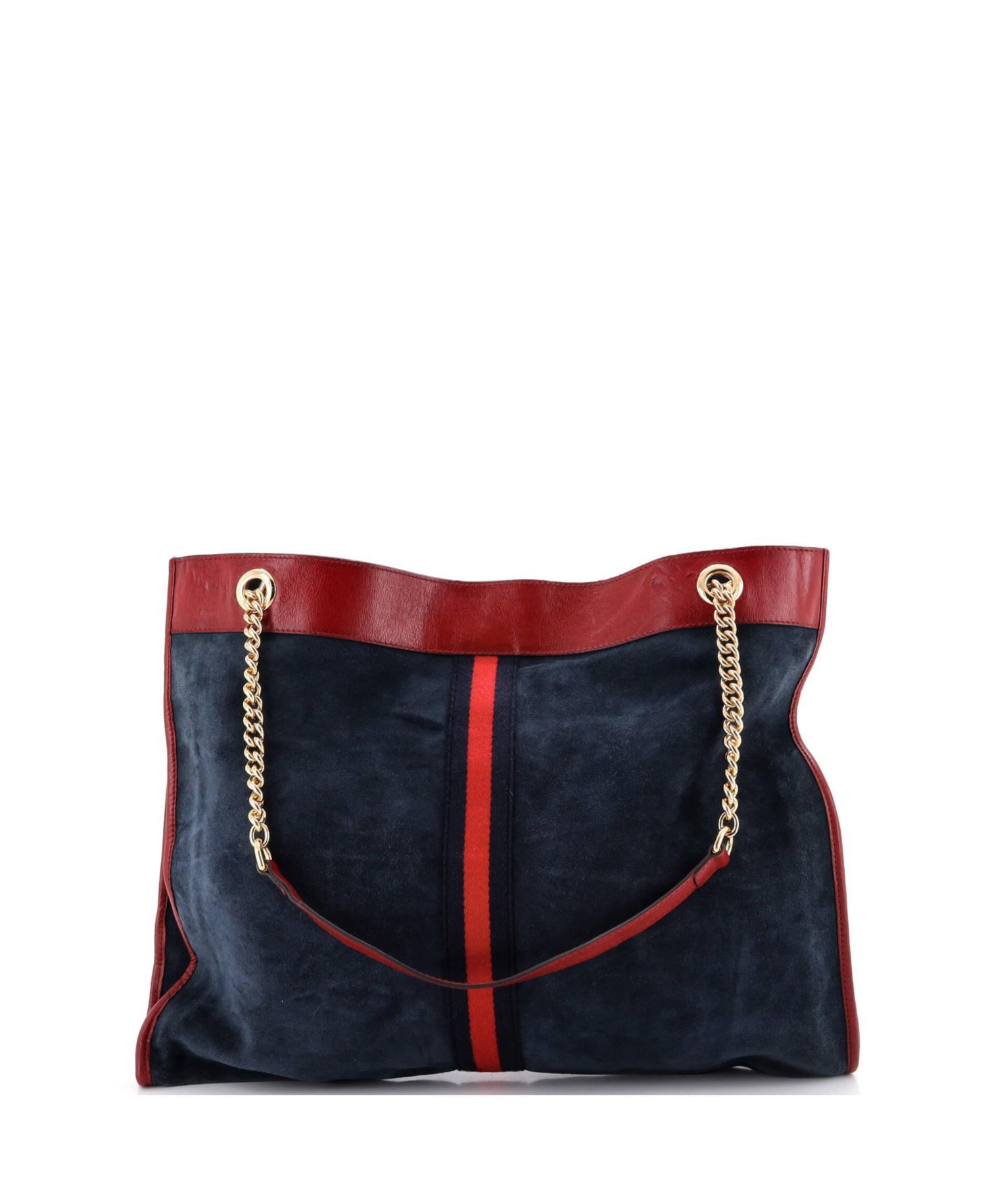 Large Rajah Chain Tote Suede