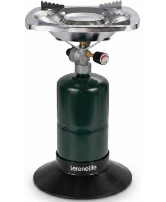 Portable Propane Camping Stove - 10,000 BTU Single Burner Outdoor Stove for Backpacking and Camping Use