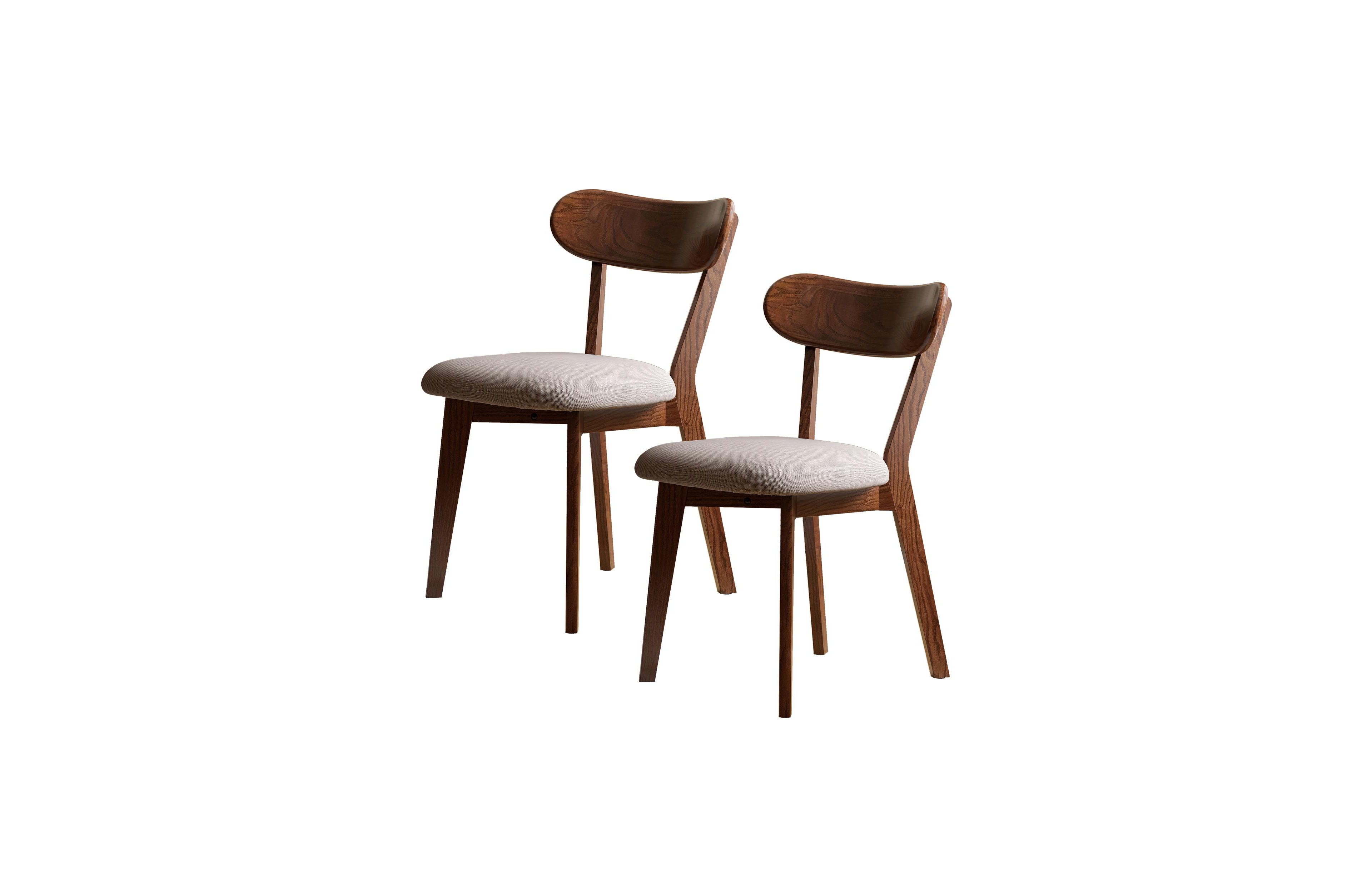 sumyeg Set of 2 Solid Oak Dining Chairs with Fas Grade Wood Frame for Dining Room