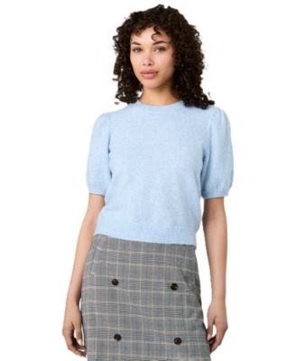 Women's Yulia Knit Puff-Sleeve Top