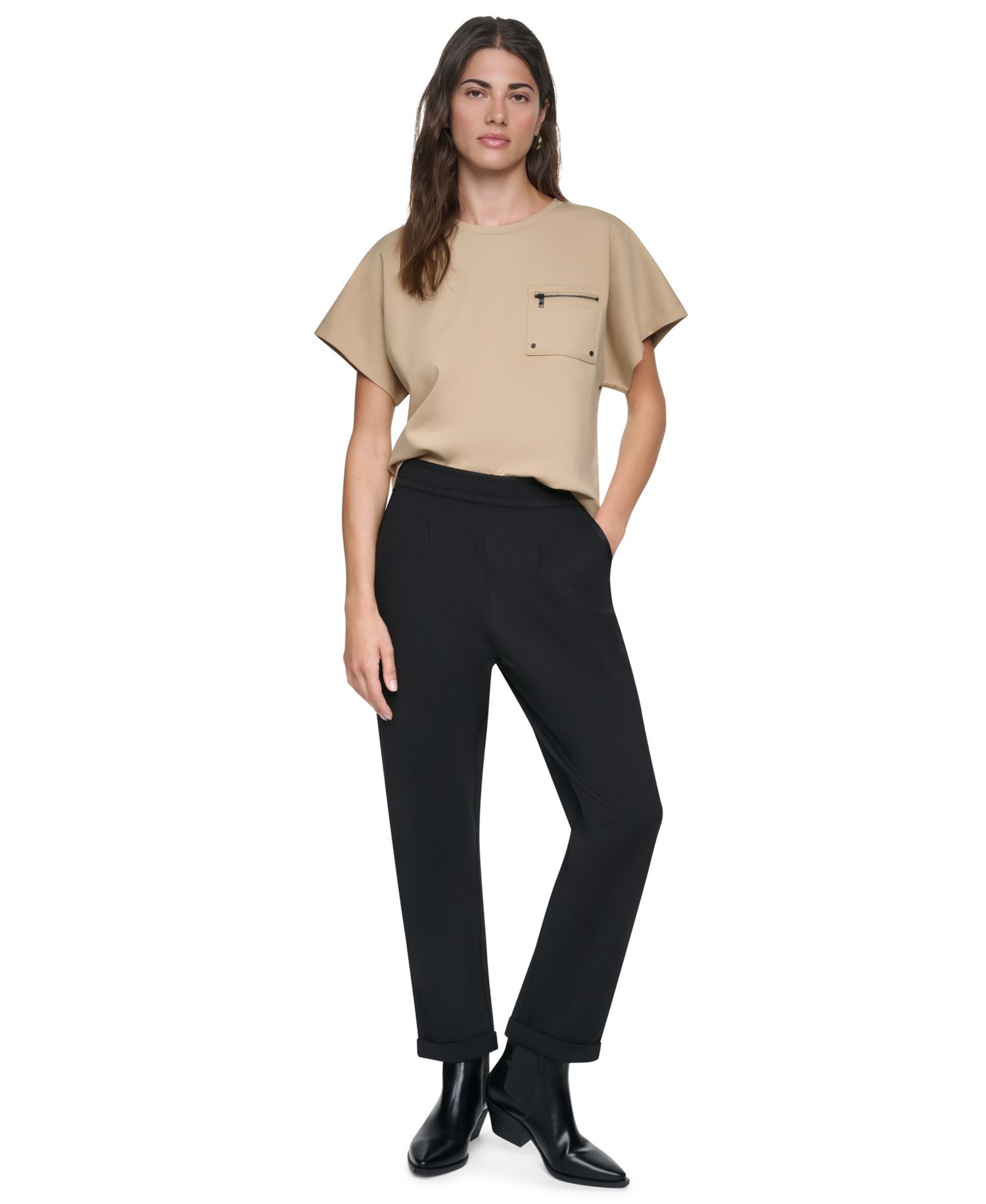 Women's Cuffed Capri Soho Ponte Pants