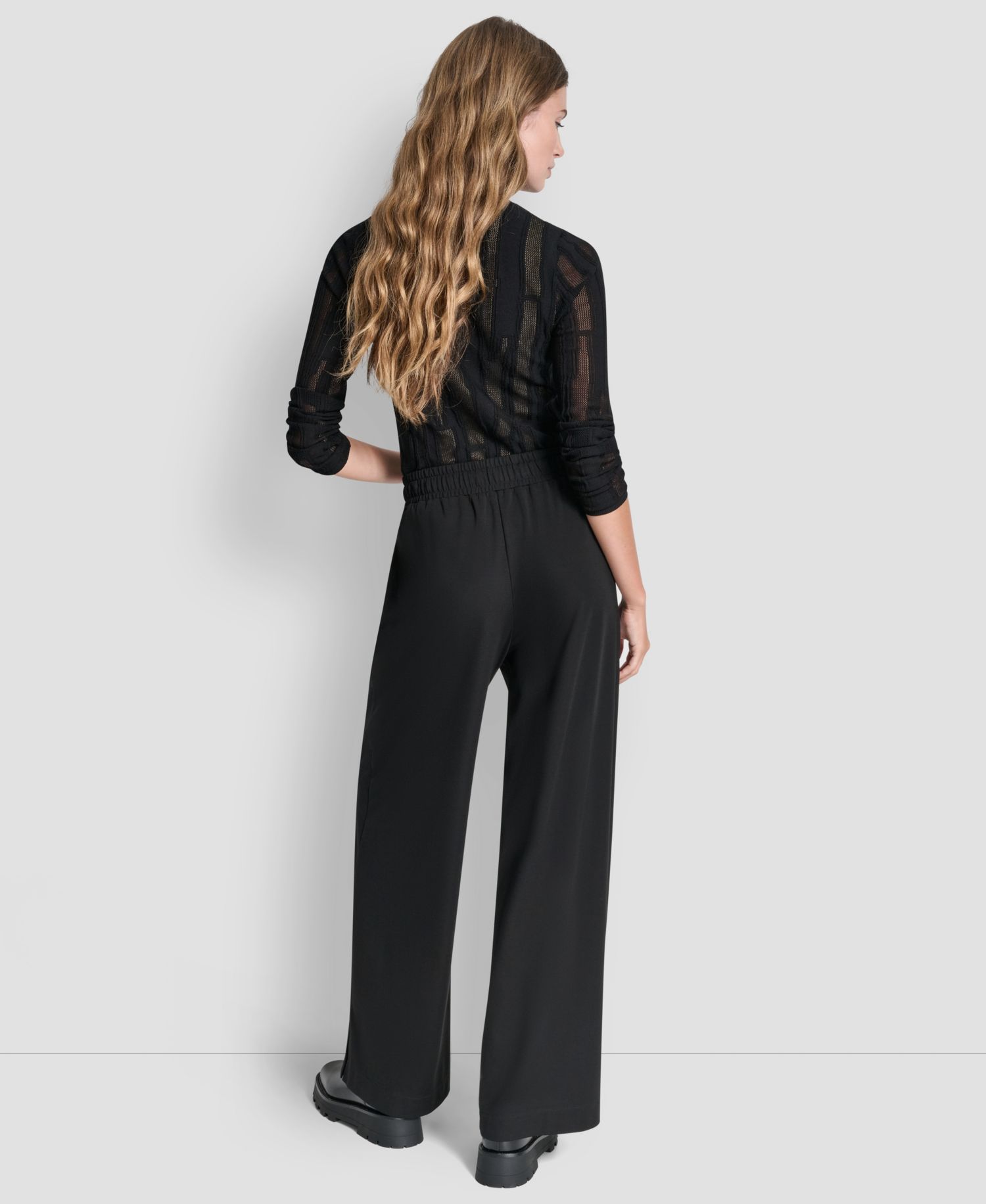 Women's Soho Ponte Pull-On Wide-Leg Pants