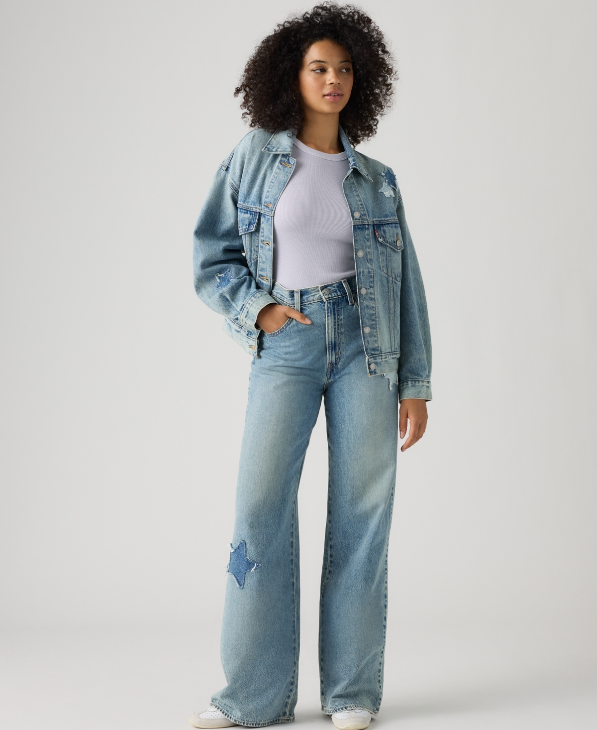 Levi's Macy's 100th Parade Women's Cinch-Waist Lightweight Baggy Jeans