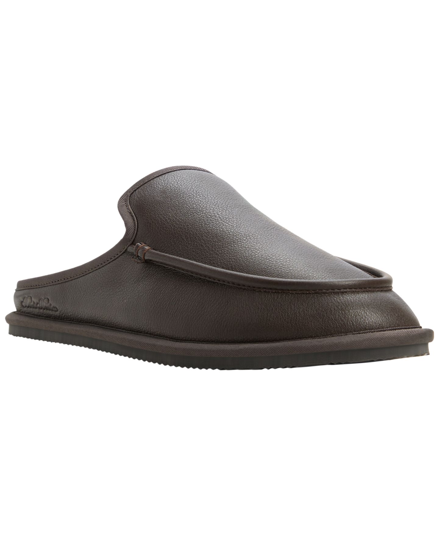 Мужские сабо Brooks Brothers Jones Moc-Toe Mule Slippers, цвет: Коричневый — фото 1