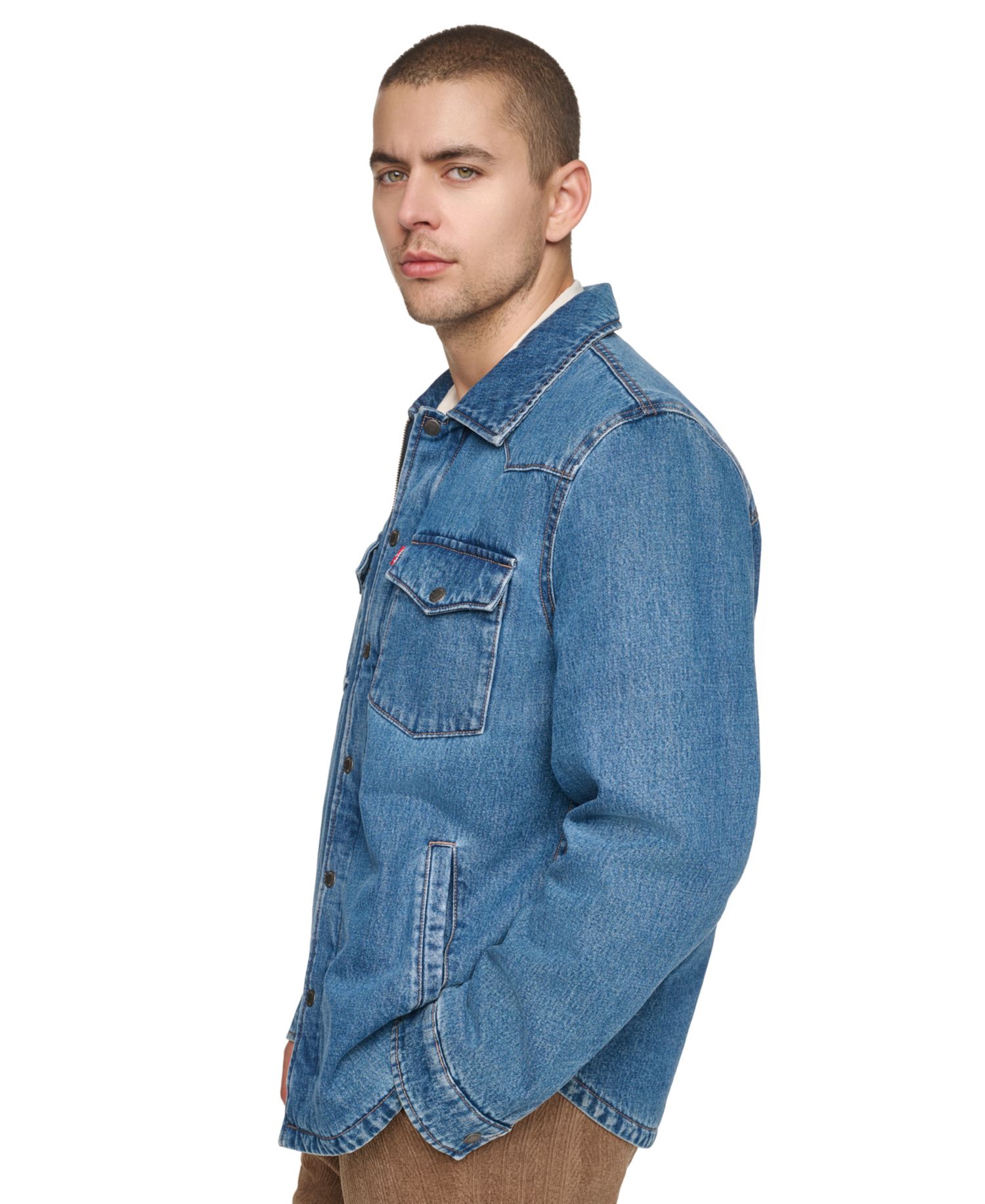 Men's Denim Filled Shacket