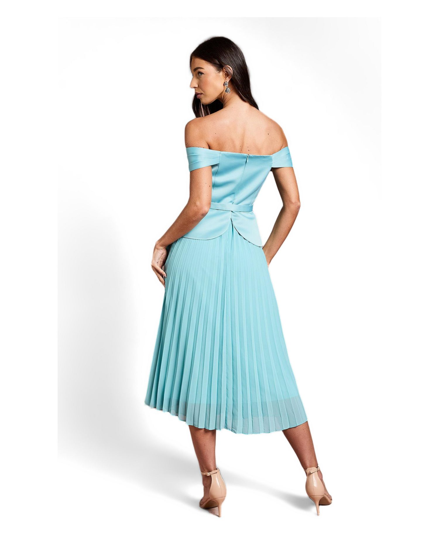 Women's Bardot Fit and Flare Midi Dress