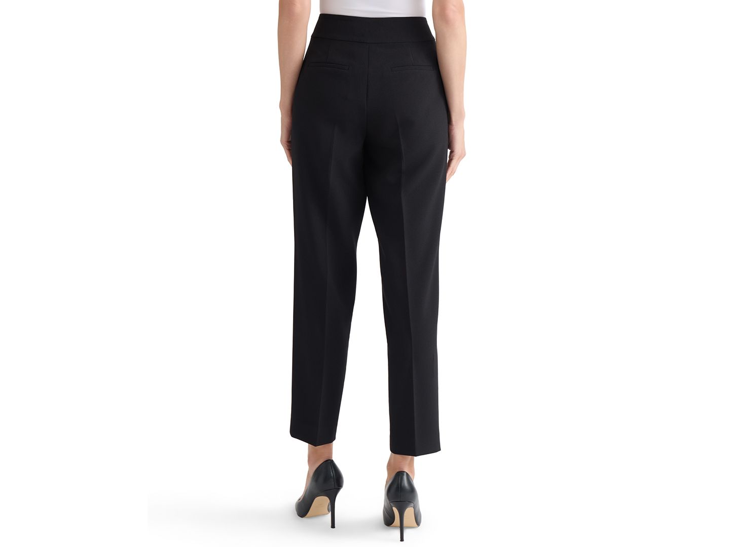 Женские брюки Kasper Ava Straight-Leg Zip-Pocket, цвет: Чёрный — фото 5