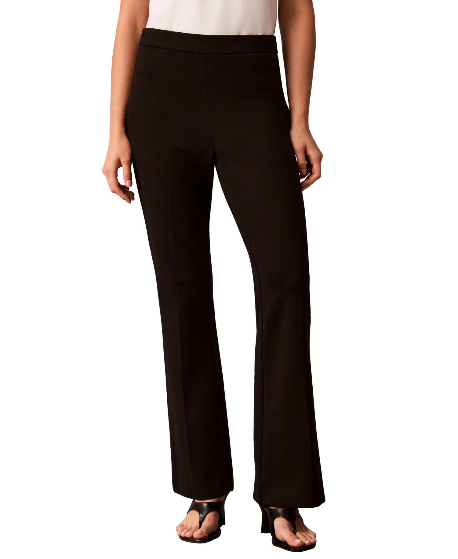 Petite High-Waisted Bootcut Compression Pants