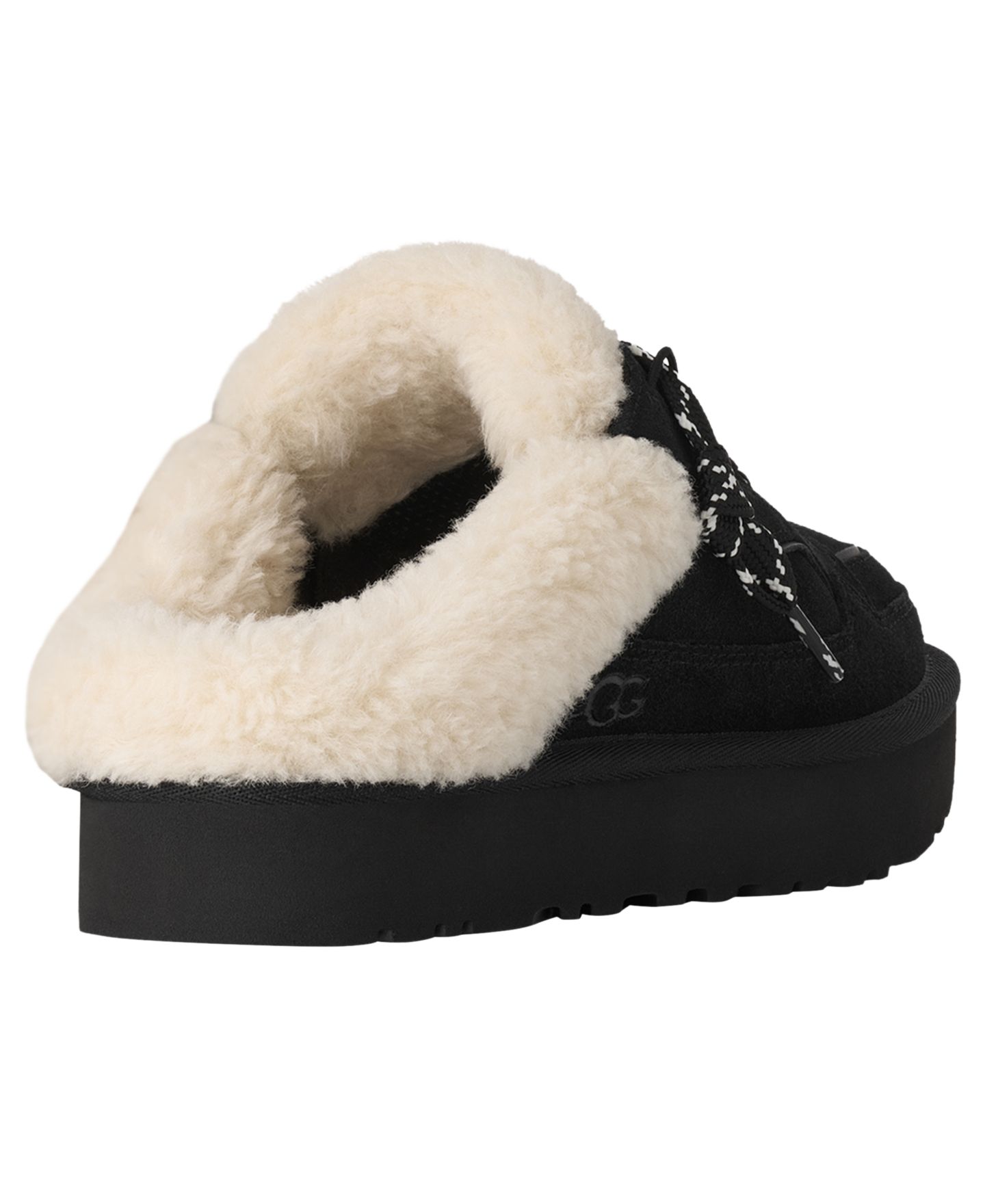 Женские сабо UGG® Lowmel Round Toe Mule, цвет: Чёрный — фото 3
