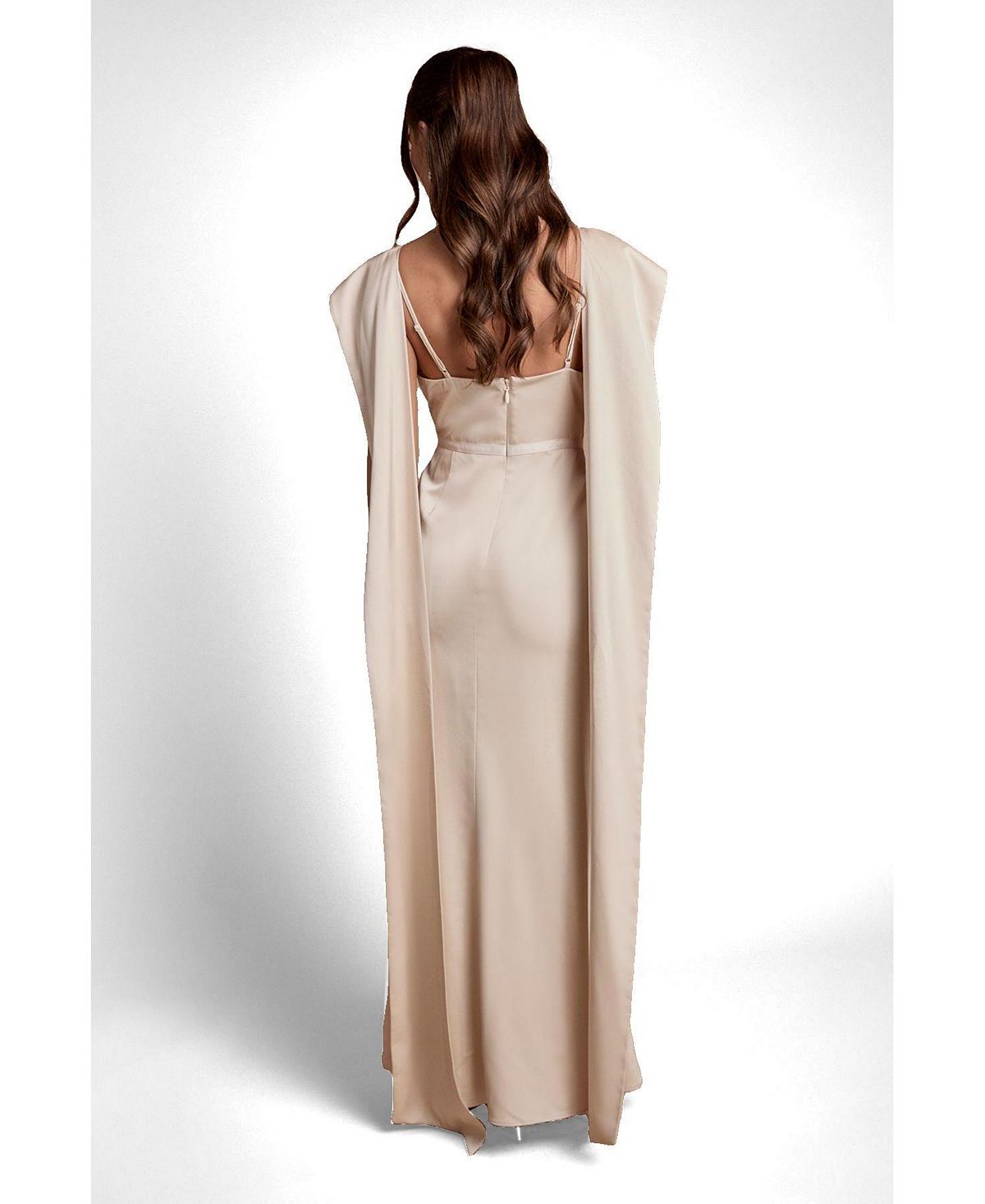 Coast Women's Satin Tie Back Maxi Dress view 2 — MAYCSS fashion products