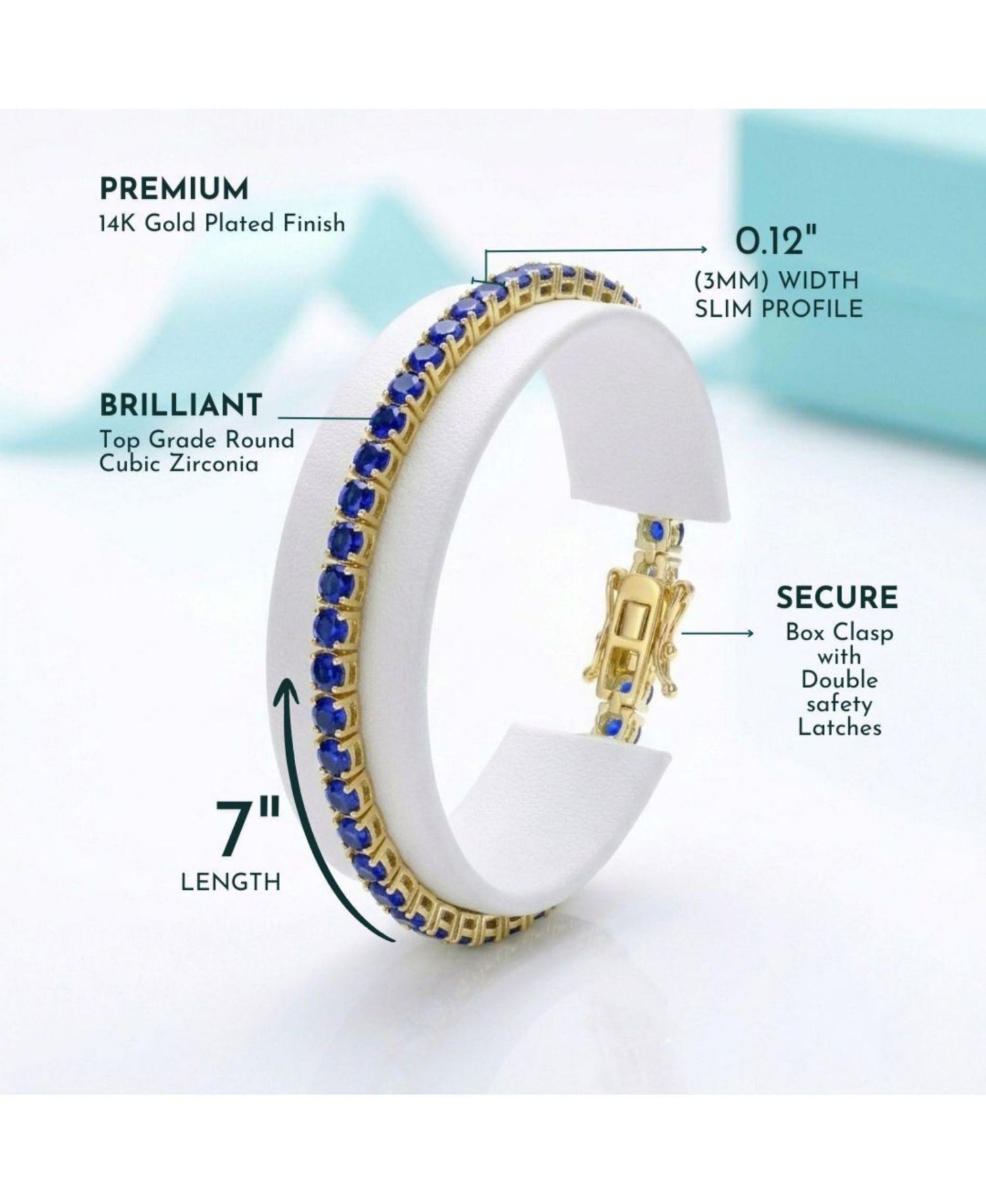 Minimalist 3MM Vibrant Cubic Zirconia Slim Tennis Bracelet