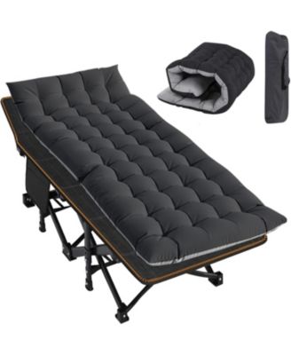 Folding Camping Cot Camp Bed with Carry Bag for Outdoor Travel, Beach, Hiking
