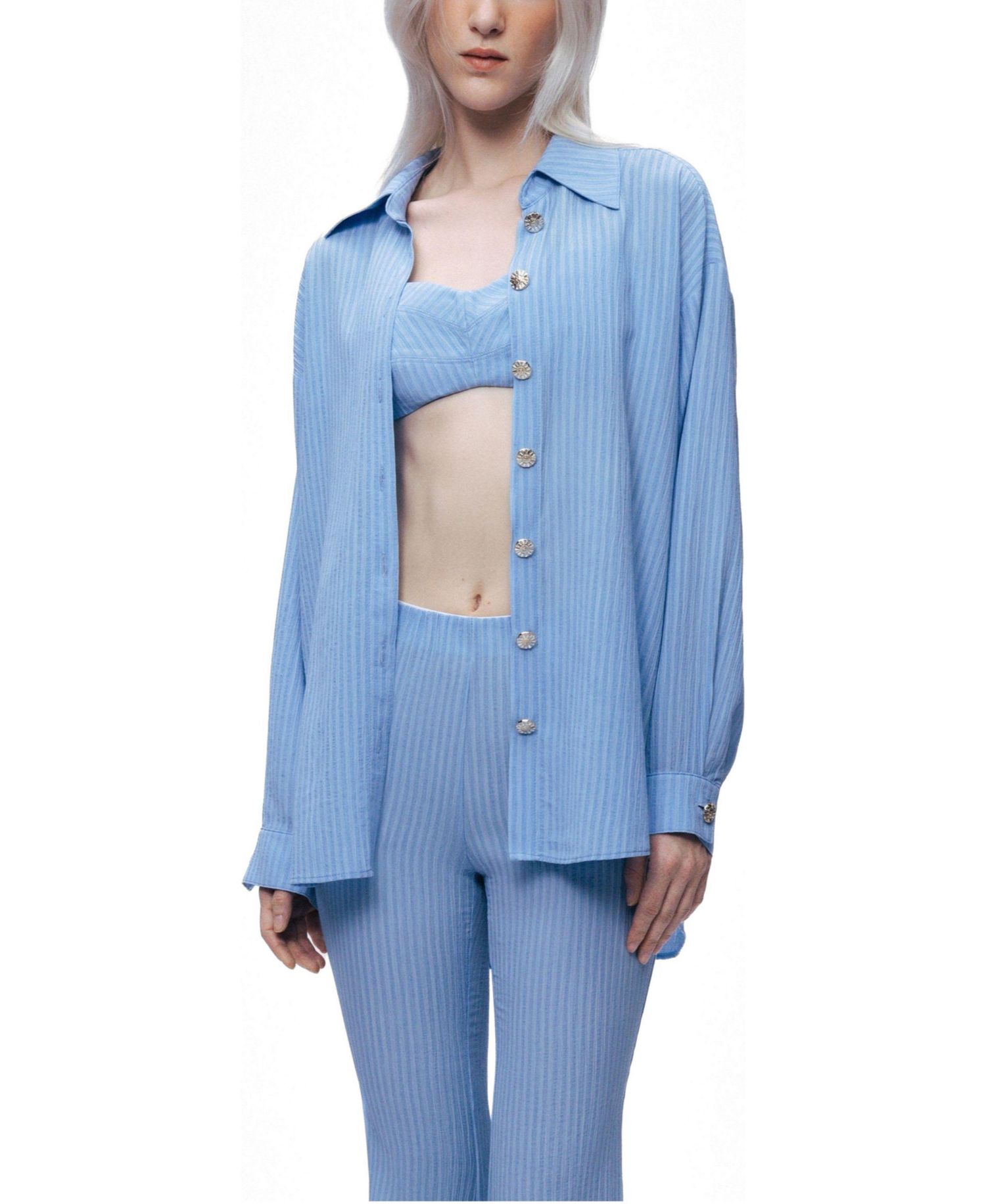 Women's Bustier-Detail Shirt