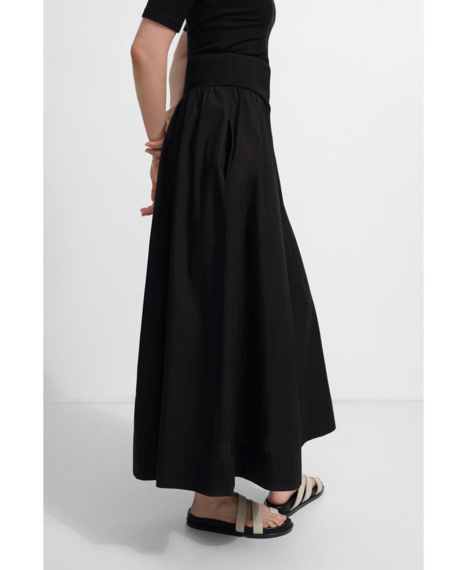 Women's Throop Flowy Cotton Maxi Skirt with Pockets