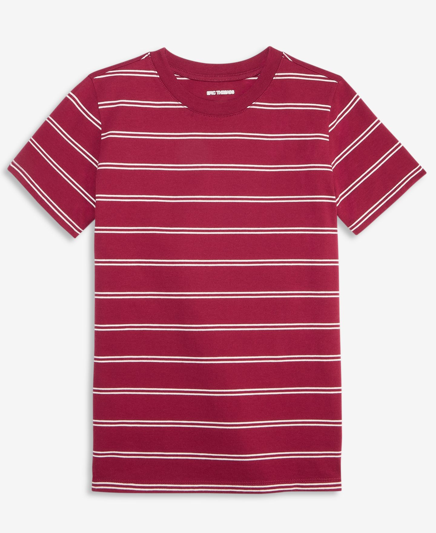 Футболка Epic Threads Striped Short-Sleeve для мальчиков, цвет: Chinese Apple — фото 3