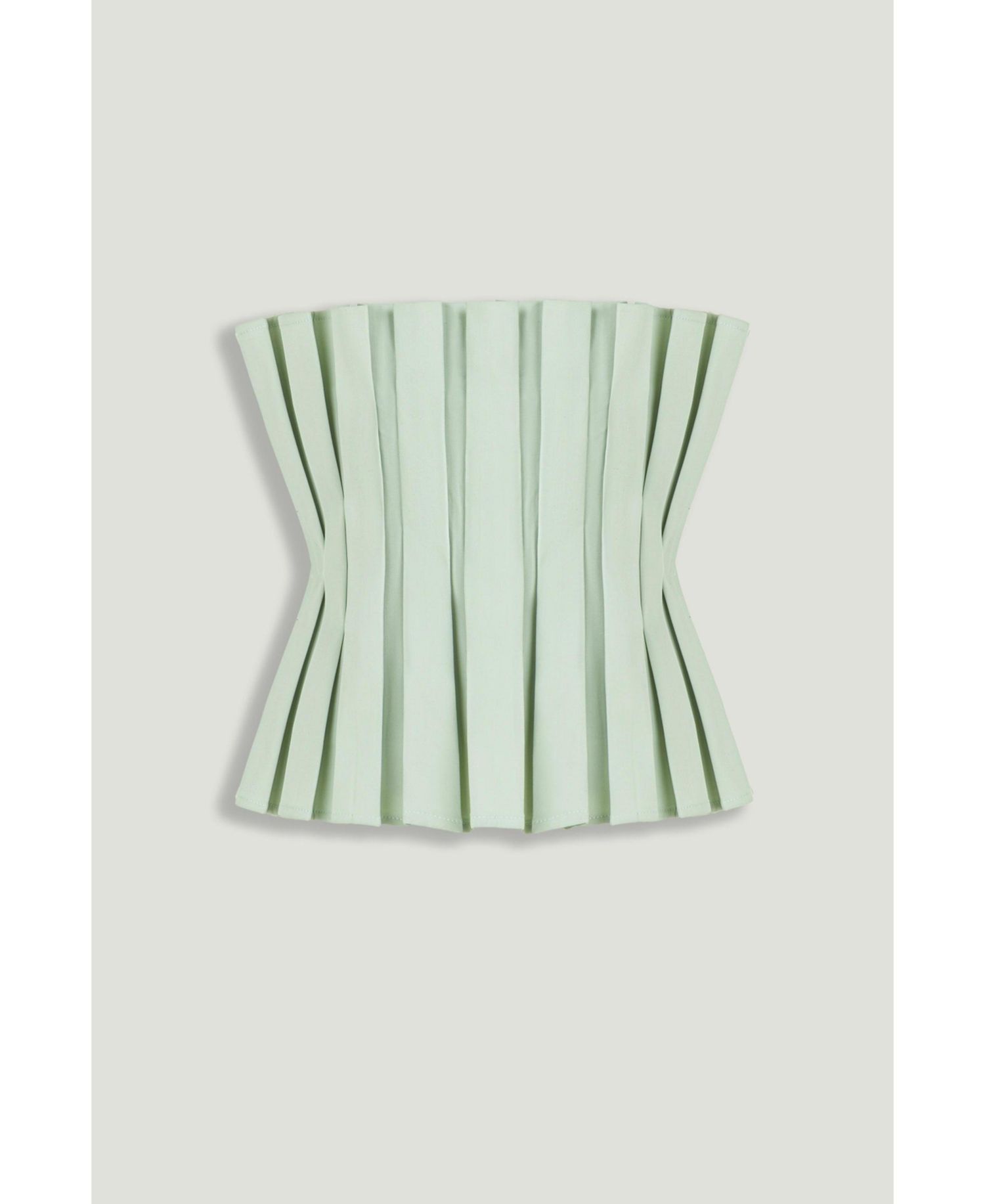 Women's Pleated Strapless Bustier Top
