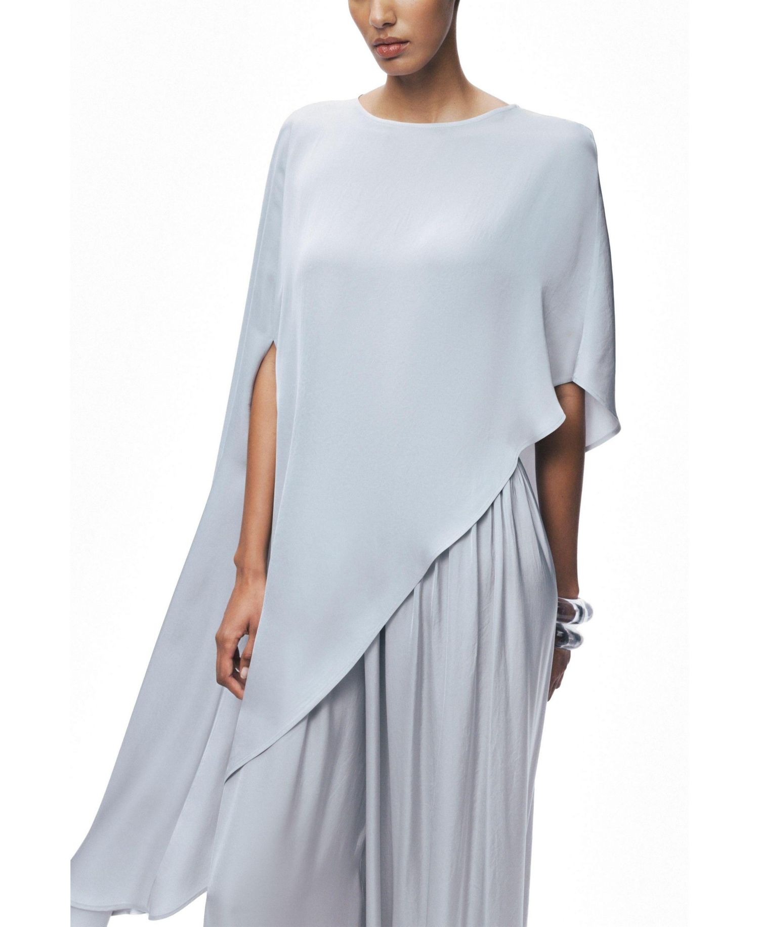 Women's Draped Cape Blouse
