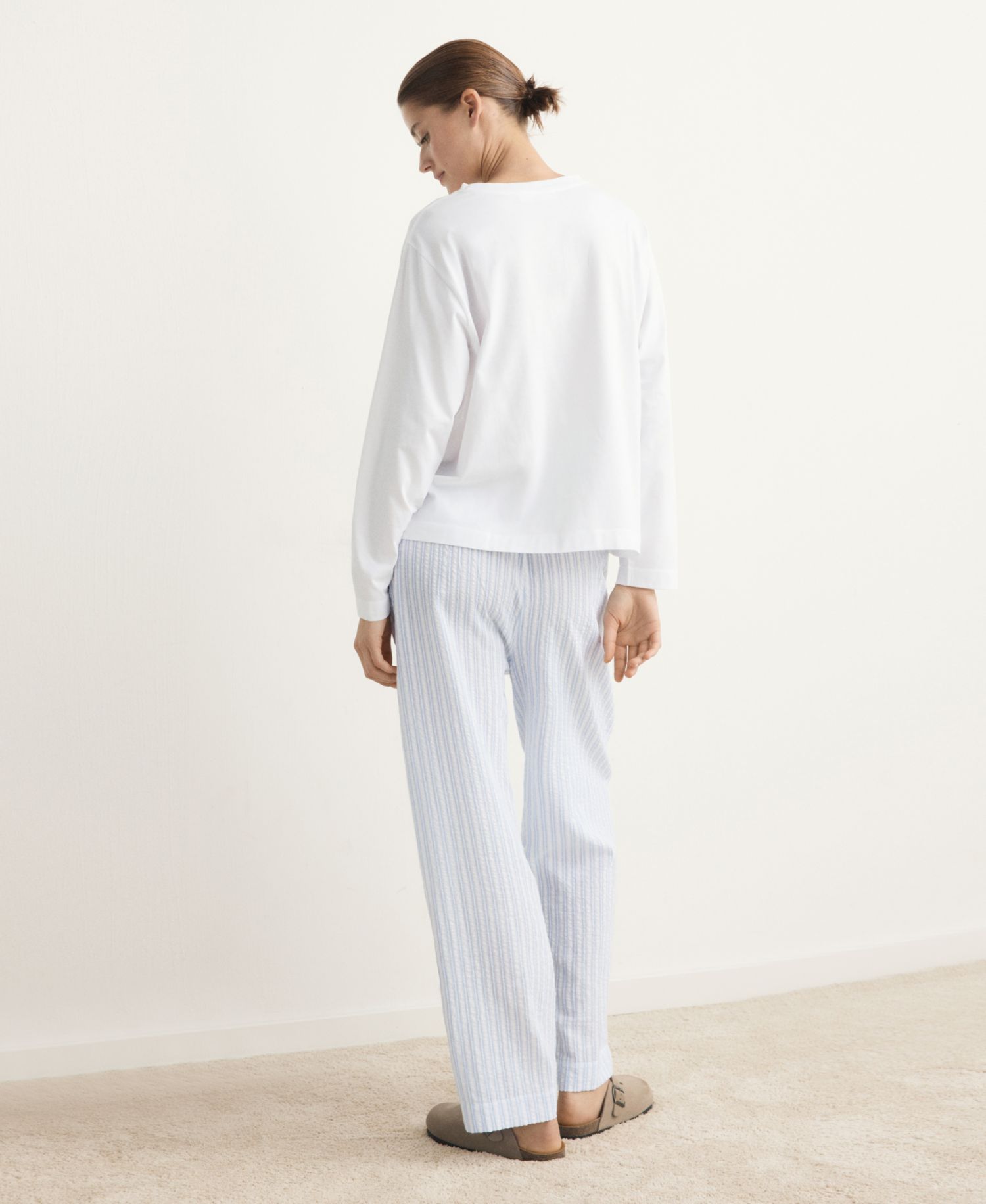 Women's Two-Piece Cotton Striped Pyjamas