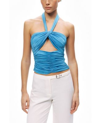 Women's Cut-Out Draped Blouse