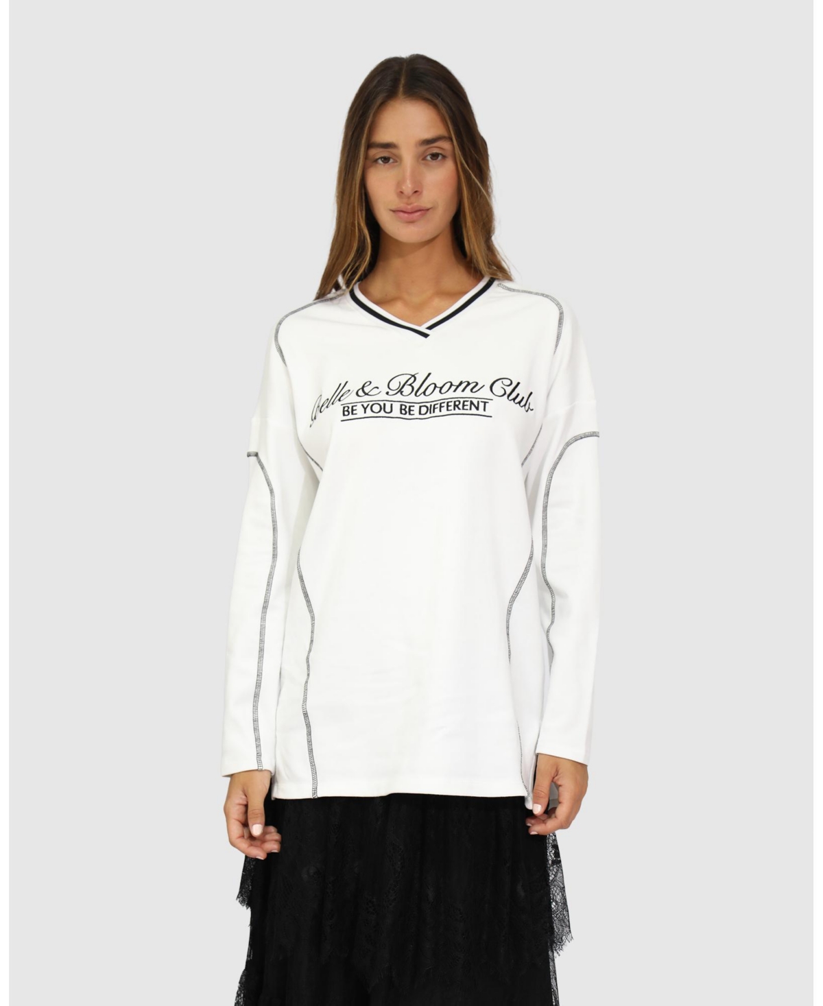 Belle & Bloom Women's Cool Shot Oversized T-Shirt